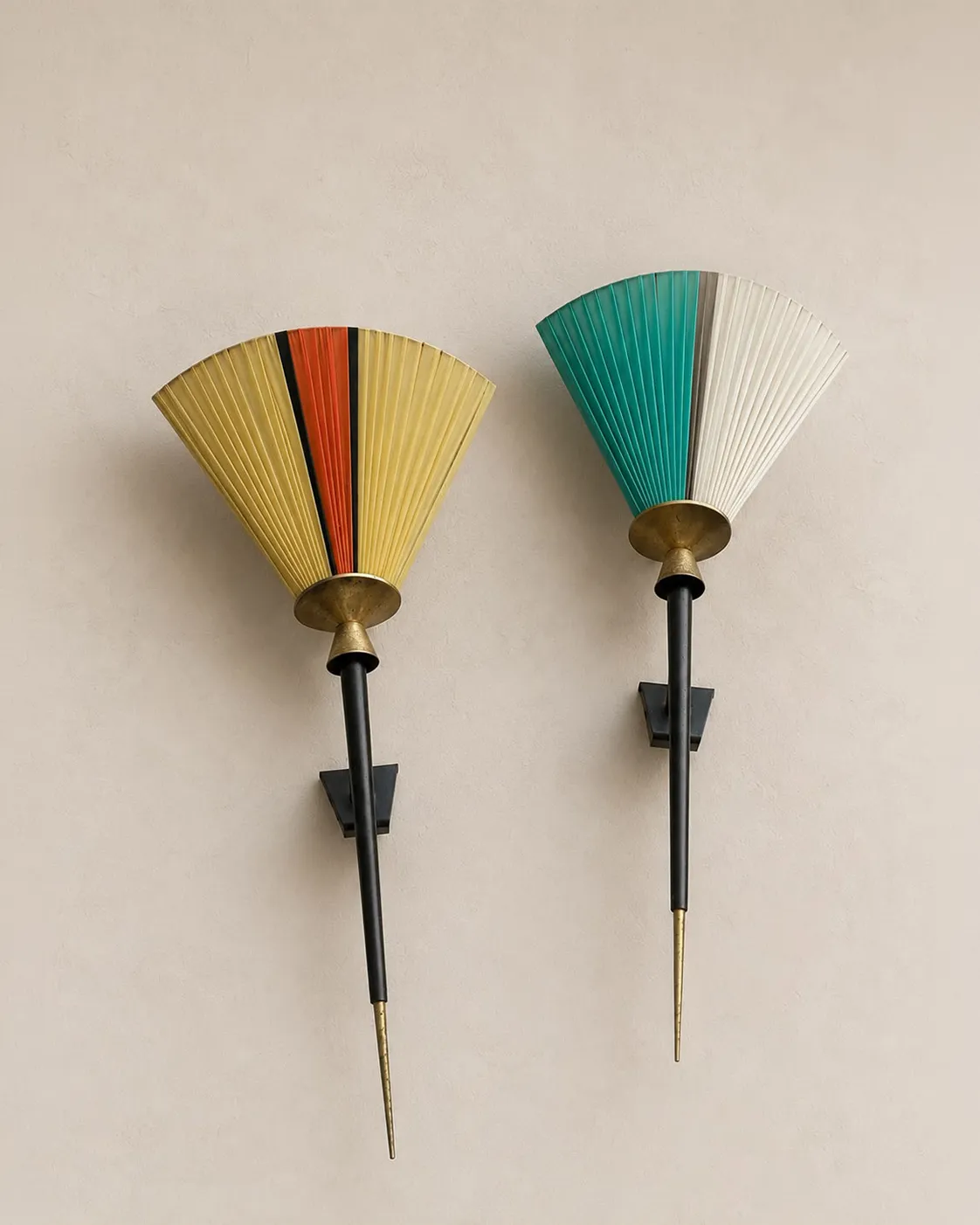 Pareja de apliques Stilnovo, 1950